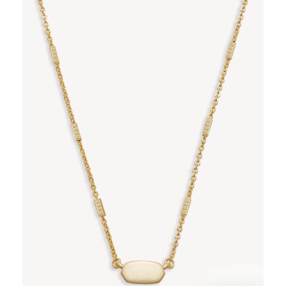 KENDRA SCOTT • Fern Pendant Gold Necklace - Picture 4 of 5